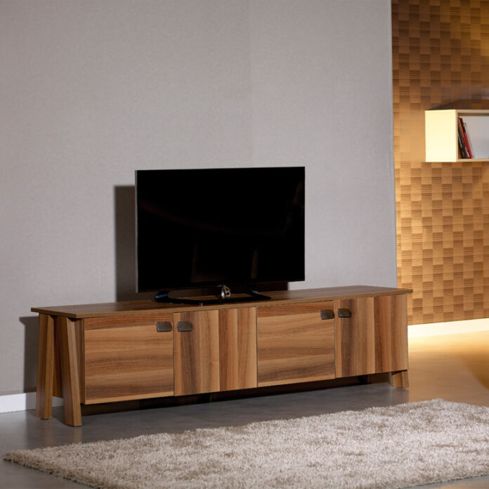 Comoda TV Salvador, Model Story, 189x50x45 cm, Nuc Comoda TV Salvador, Model Story, 189x50x45 cm, Nuc