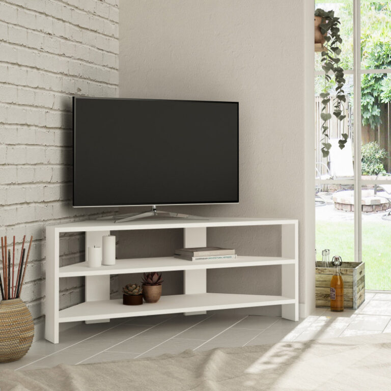 Comoda TV Salvador, Model Thales, 114x45x36 cm, Alb