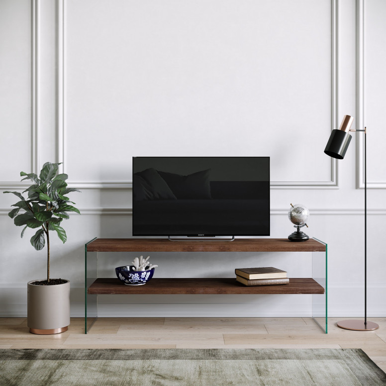 Comoda TV Salvador, Model TV1003, 120x45x35 cm, Nuc Comoda TV Salvador, Model TV1003, 120x45x35 cm, Nuc