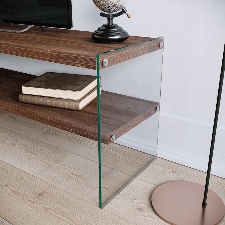 Comoda TV Salvador, Model TV1003, 120x45x35 cm, Nuc Comoda TV Salvador, Model TV1003, 120x45x35 cm, Nuc