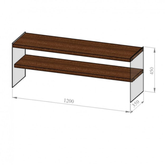 Comoda TV Salvador, Model TV103, 120x45x35 cm, Nuc Comoda TV Salvador, Model TV103, 120x45x35 cm, Nuc