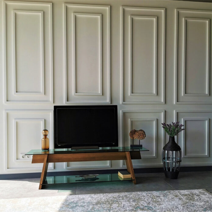 Comoda TV Salvador, Model TV202, 158x45x40 cm, Stejar Comoda TV Salvador, Model TV202, 158x45x40 cm, Stejar