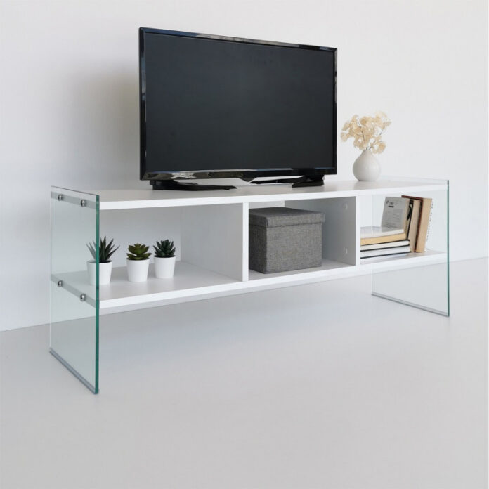 Comoda TV Salvador, Model TV400, 120x45x35 cm, Alb Comoda TV Salvador, Model TV400, 120x45x35 cm, Alb