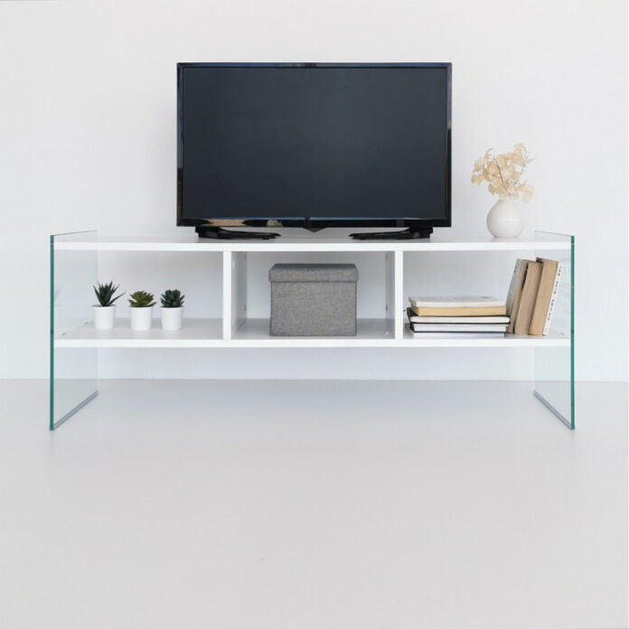 Comoda TV Salvador, Model TV400, 120x45x35 cm, Alb Comoda TV Salvador, Model TV400, 120x45x35 cm, Alb