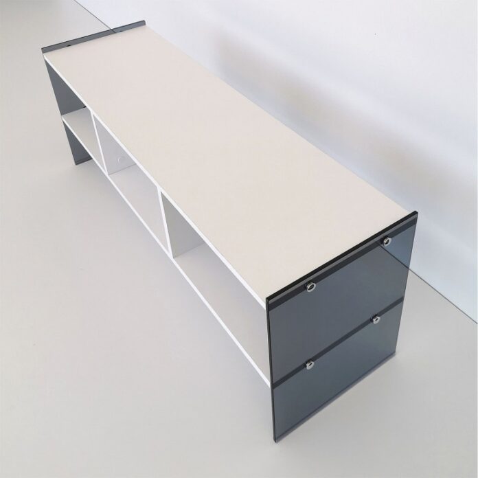 Comoda TV Salvador, Model TV401, 120x45x35 cm, Alb Comoda TV Salvador, Model TV401, 120x45x35 cm, Alb