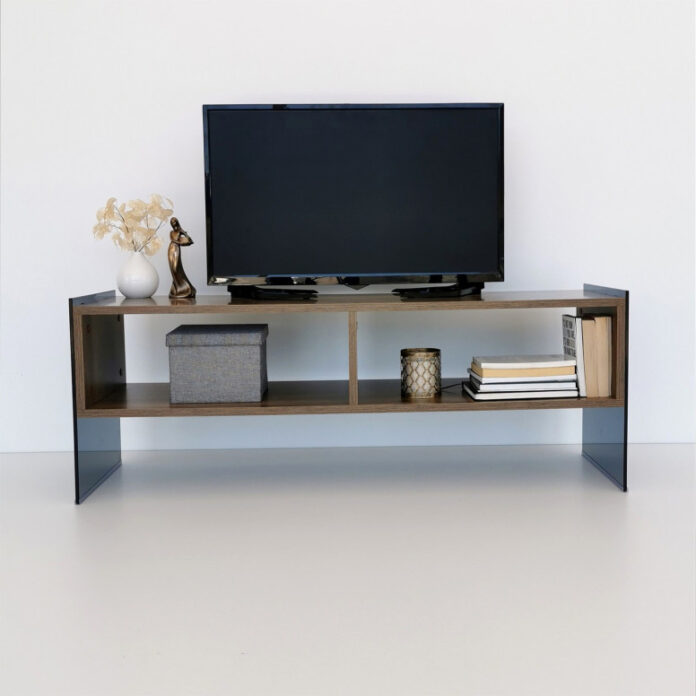 Comoda TV Salvador, Model TV405, 120x45x35 cm, Nuc Comoda TV Salvador, Model TV405, 120x45x35 cm, Nuc