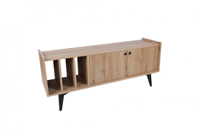 Comoda TV Salvador, Model Viyana, 150x40x62 cm, Stejar Comoda TV Salvador, Model Viyana, 150x40x62 cm, Stejar