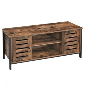 Comoda TV Vasagle, Model Rojas, 110x40x50 cm, Maro Rustic Comoda TV Vasagle, Model Rojas, 110x40x50 cm, Maro Rustic
