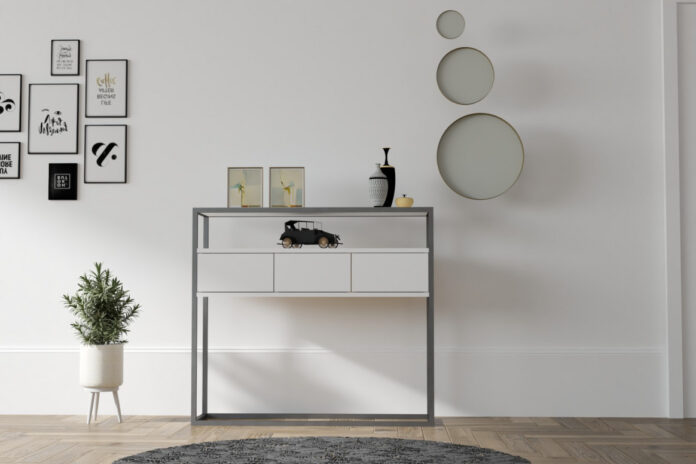 Consola Model Guarda, Alb, 90x34x70 cm Consola Model Guarda, Alb, 90x34x70 cm