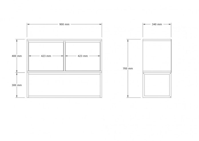 Consola Model Guarda, Alb, 90x34x70 cm Consola Model Guarda, Alb, 90x34x70 cm