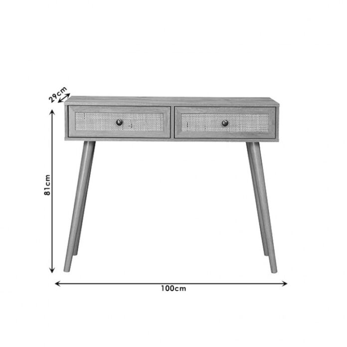 Consola Model Oslo, Stejar sonoma, 100x29x81 cm Consola Model Oslo, Stejar sonoma, 100x29x81 cm