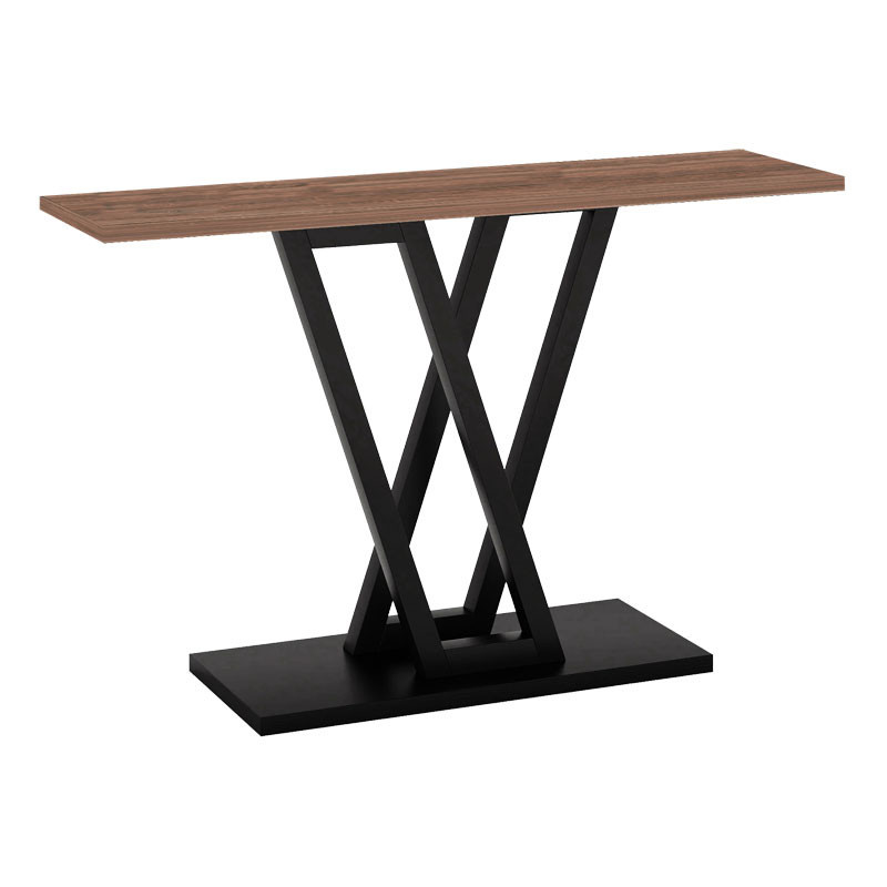 Consola Model Wirmo, Nuc/Negru, 110x30x80 cm Consola Model Wirmo, Nuc/Negru, 110x30x80 cm