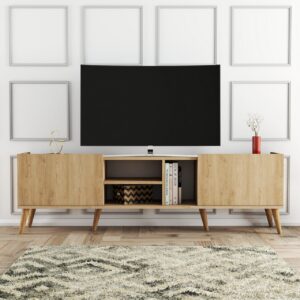 Consola TV Lotus Stejar 180x52x34 cm Consola TV Lotus Stejar 180x52x34 cm