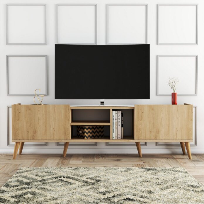 Consola TV Lotus Stejar 180x52x34 cm Consola TV Lotus Stejar 180x52x34 cm