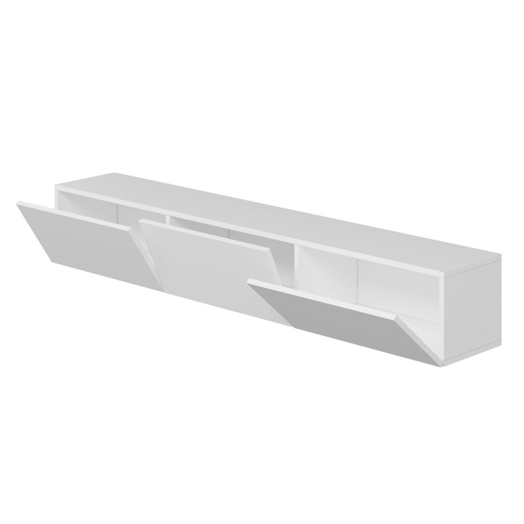 Consola TV Rigel Alb 180x30x32 cm Consola TV Rigel Alb 180x30x32 cm
