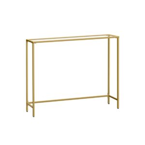Consola Vasagle Auriu 100.5x20x80 cm Consola Vasagle Auriu 100.5x20x80 cm