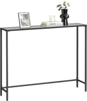 Consola Vasagle Gri 100.5x20x80 cm Consola Vasagle Gri 100.5x20x80 cm