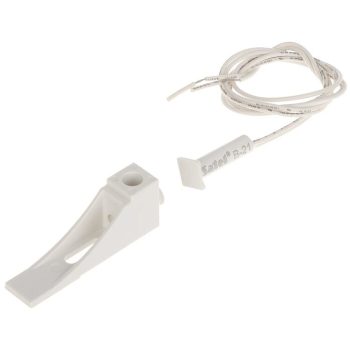 Contact magnetic cu suport Satel B-21, incastrat, NO, alb Contact magnetic cu suport Satel B-21, incastrat, NO, alb