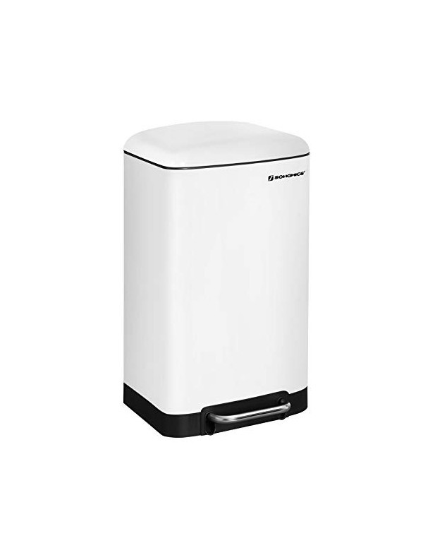 Cos de reciclare, Songmics, 30L, LTB01W, Soft Close, Alb Cos de reciclare, Songmics, 30L, LTB01W, Soft Close, Alb