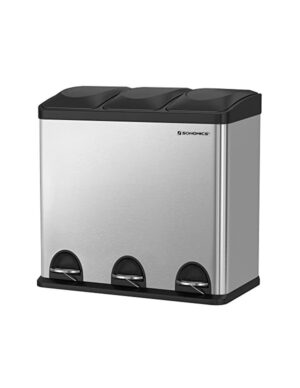 cos-de-reciclare-songmics-54l-silver-black-ltb54l152846