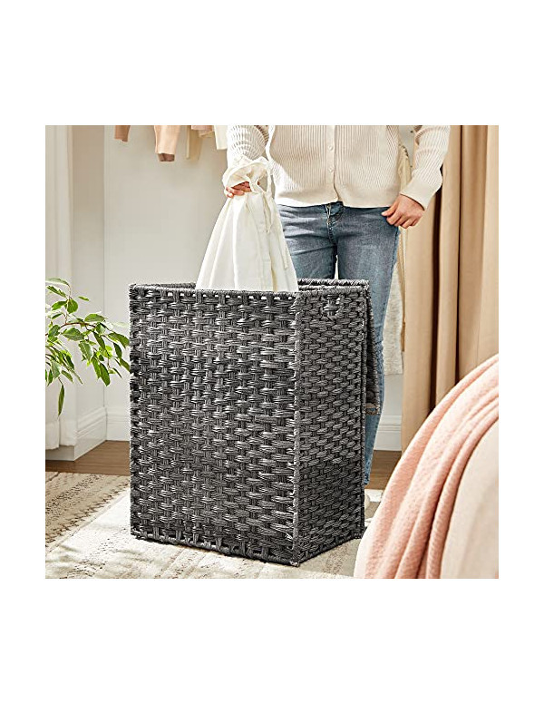 Cos de rufe, Songmics, 90L, LCB51WG, 46 x 33 x 60 cm Cos de rufe, Songmics, 90L, LCB51WG, 46 x 33 x 60 cm