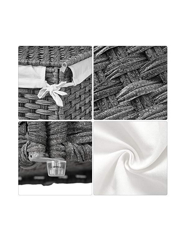Cos de rufe, Songmics, 90L, LCB51WG, 46 x 33 x 60 cm Cos de rufe, Songmics, 90L, LCB51WG, 46 x 33 x 60 cm