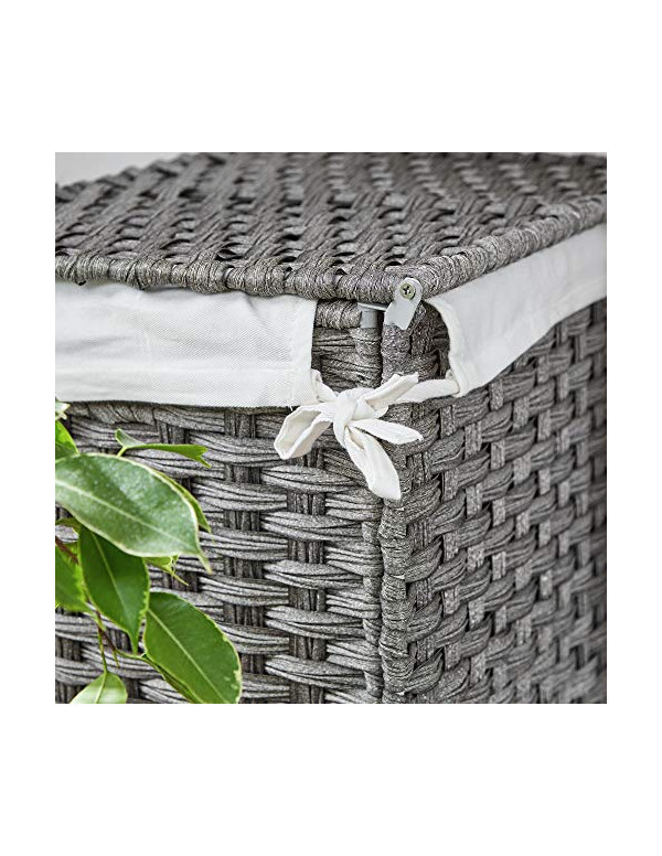 Cos de rufe, Songmics, 90L, LCB51WG, 46 x 33 x 60 cm Cos de rufe, Songmics, 90L, LCB51WG, 46 x 33 x 60 cm