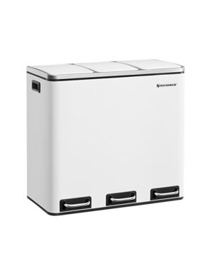 Cos pentru reciclare, 3 x 18L, Soft-Close, Alb, LTB54WT, 61 x 31 x 56 cm Cos pentru reciclare, 3 x 18L, Soft-Close, Alb, LTB54WT, 61 x 31 x 56 cm