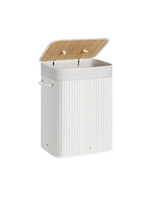 Cos pentru rufe, Songmics, 72 L, Alb, LCB010W01, 40 x 30 x 60 cm Cos pentru rufe, Songmics, 72 L, Alb, LCB010W01, 40 x 30 x 60 cm