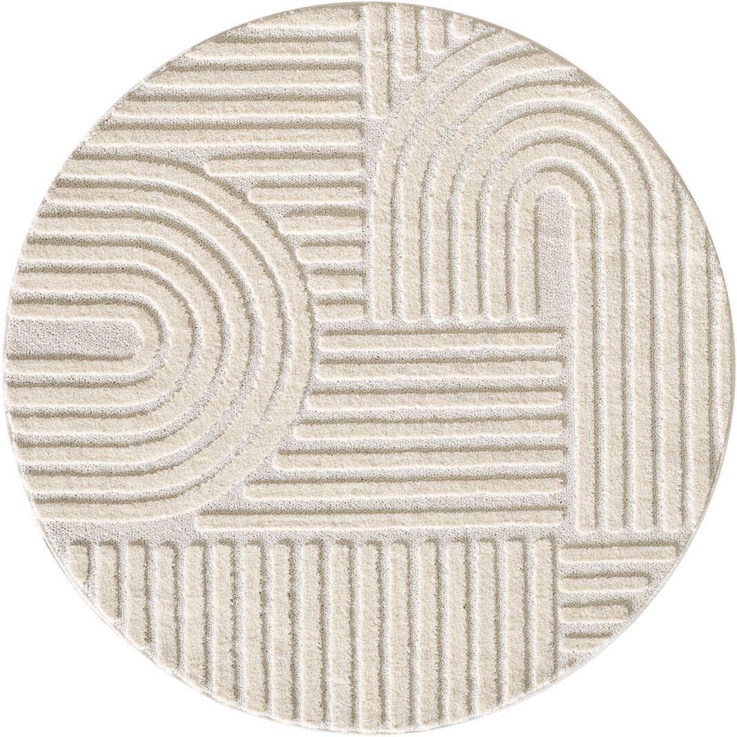 Covor Art V1 Crem, Rotund, D160 cm Covor Art V1 Crem, Rotund, D160 cm