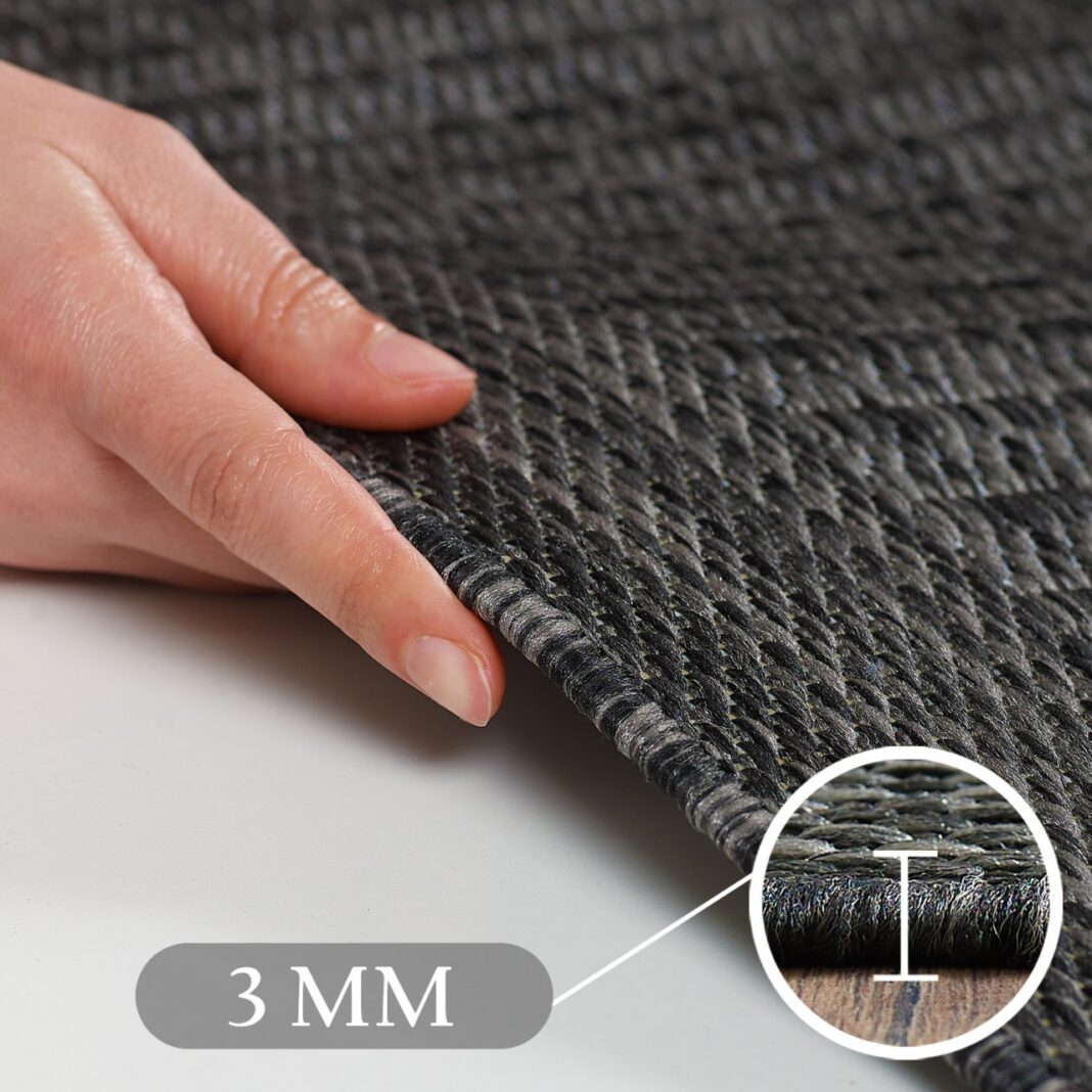 Covor Ayyildiz Giza Negru, Rotund, D160 cm