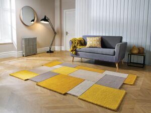 covor-collage-galben-ochre-natural-120x180-cm-flair-rugs420108