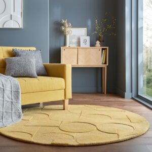 covor-gigi-galben-ochre-160x160-cm-rotund-flair-rugs406675