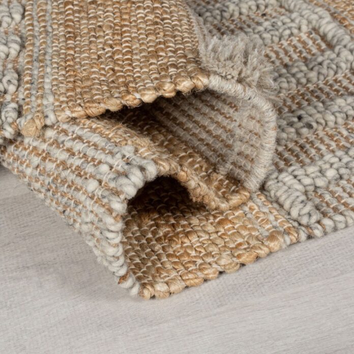 Covor Medina Jute Natural/Gri 160X230 cm, Flair Rugs Covor Medina Jute Natural/Gri 160X230 cm, Flair Rugs