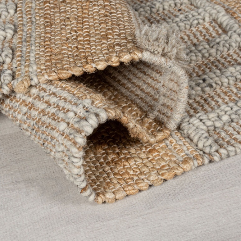 Covor Medina Jute Natural/Gri 160X230 cm, Flair Rugs Covor Medina Jute Natural/Gri 160X230 cm, Flair Rugs