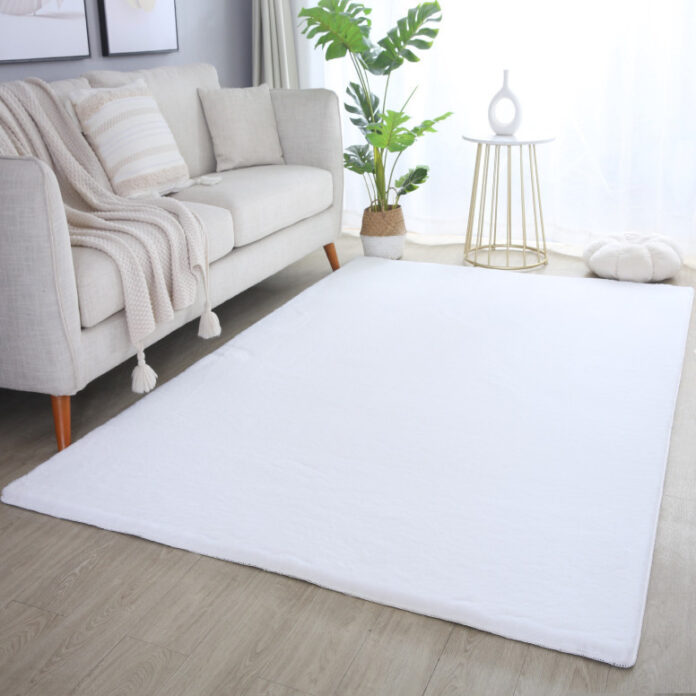 Covor Pouffy V1 Alb 60 x 110cm Covor Pouffy V1 Alb 60 x 110cm