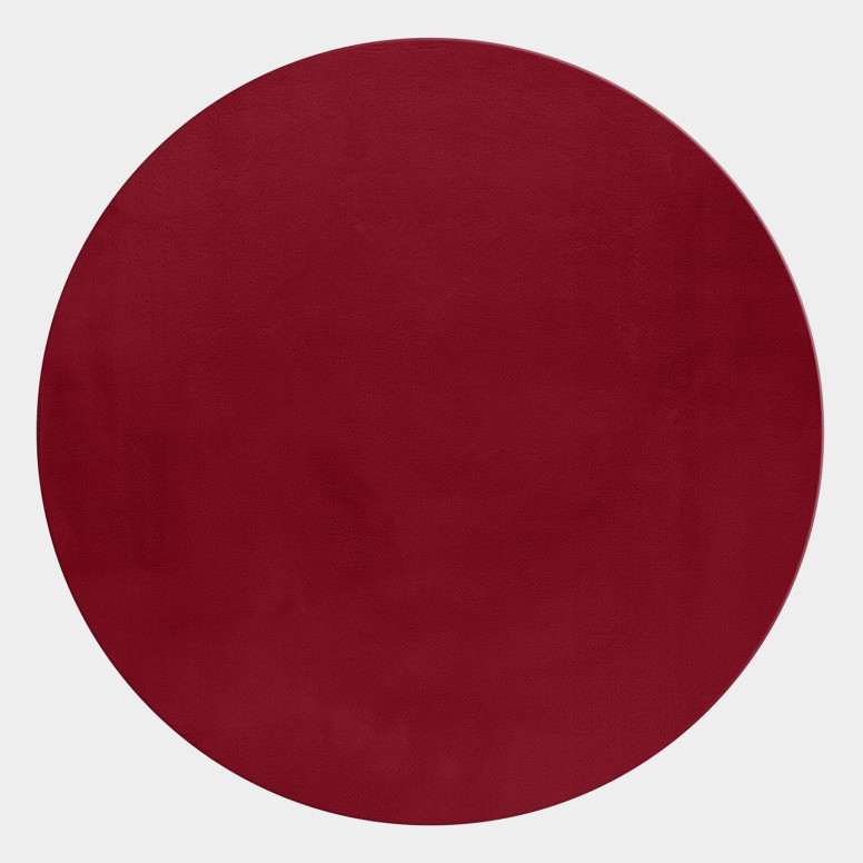 Covor Pouffy V1 Rosu 160 x 160cm Covor Pouffy V1 Rosu 160 x 160cm