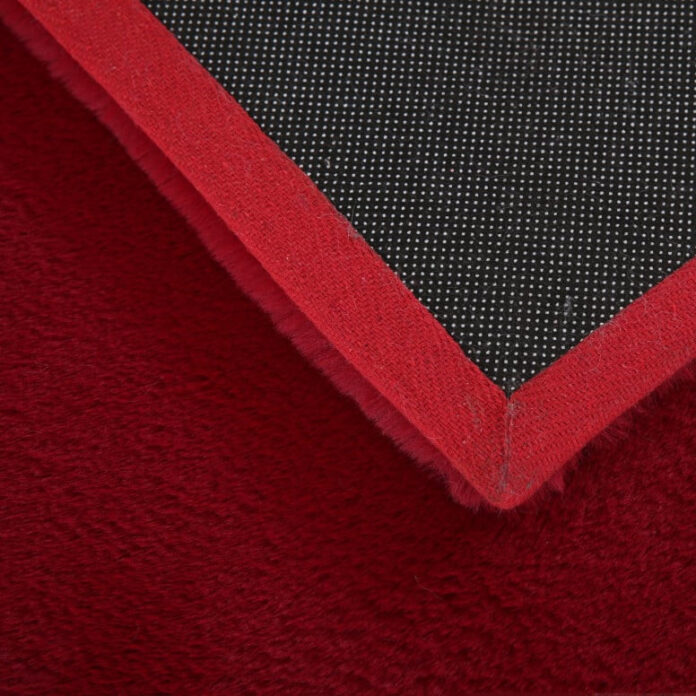 Covor Pouffy V1 Rosu 160 x 160cm Covor Pouffy V1 Rosu 160 x 160cm