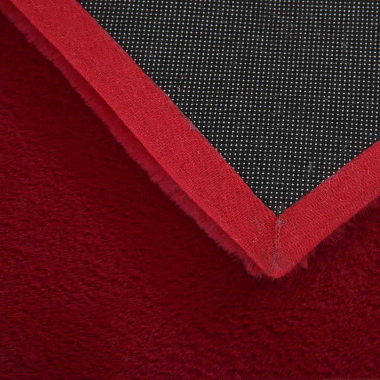Covor Pouffy V1 Rosu 160 x 160cm Covor Pouffy V1 Rosu 160 x 160cm