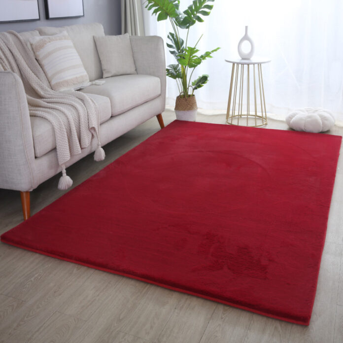 Covor Pouffy V1 Rosu 80 x 250cm Covor Pouffy V1 Rosu 80 x 250cm