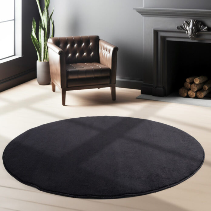 Covor Sky V1 Negru 160 x 160cm Covor Sky V1 Negru 160 x 160cm