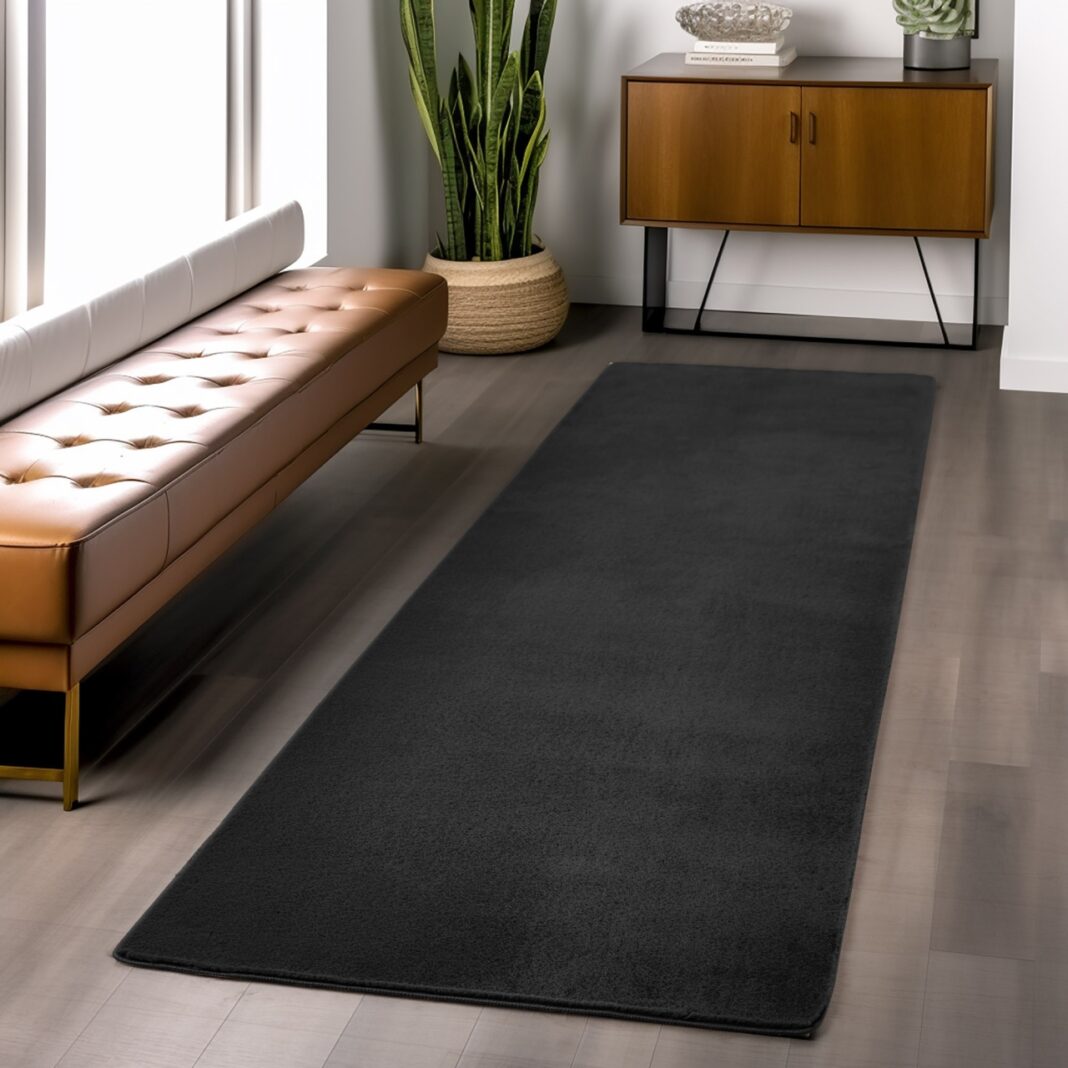 Covor traversa Joy Negru, 80 x 250 cm Covor traversa Joy Negru, 80 x 250 cm