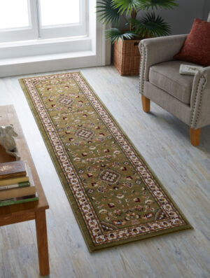 Covor traversă Sherborne Verde 60X230 cm, Flair Rugs Covor traversă Sherborne Verde 60X230 cm, Flair Rugs