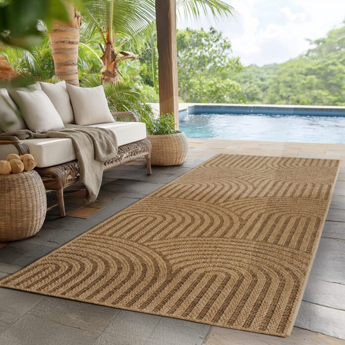 Covor traversa Timber V1 Bej, 80 x 150 cm