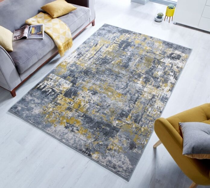 Covor Wonderlust Gri/Galben Ochre 160X230 cm, Flair Rugs Covor Wonderlust Gri/Galben Ochre 160X230 cm, Flair Rugs