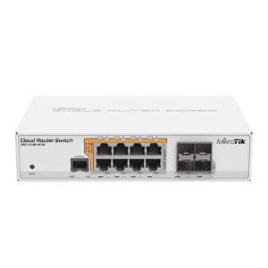 Switch cu 8 porturi PoE Gigabit MikroTik Cloud Router CRS112-8P-4S-IN, 4 porturi SFP, cu management, PoE Switch cu 8 porturi PoE Gigabit MikroTik Cloud Router CRS112-8P-4S-IN, 4 porturi SFP, cu management, PoE