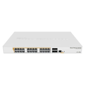 Switch cu 24 porturi Gigabit MikroTik Cloud Router CRS328-24P-4S+RM, 4 porturi SFP+, dual boot, cu management, PoE Switch cu 24 porturi Gigabit MikroTik Cloud Router CRS328-24P-4S+RM, 4 porturi SFP+, dual boot, cu management, PoE