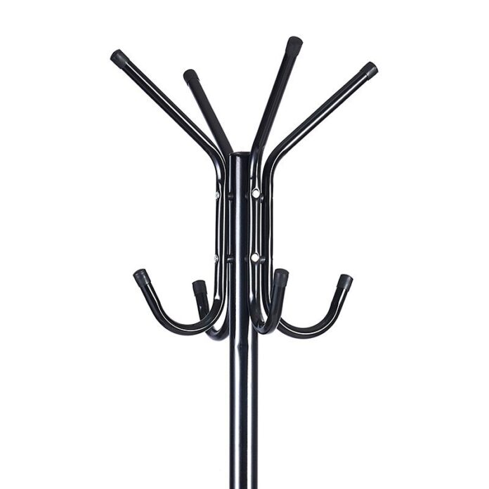 Cuier haine tip pom Piero metal negru D44x181cm Cuier haine tip pom Piero metal negru D44x181cm