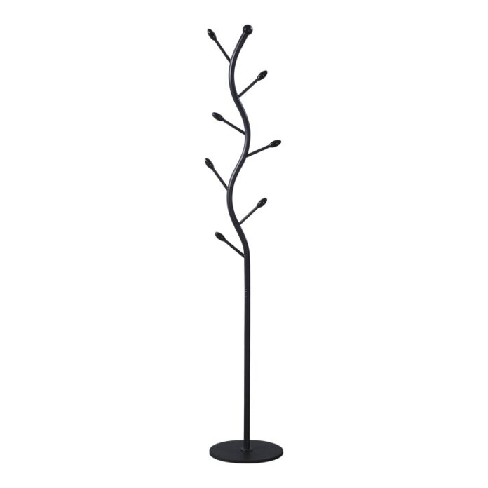 Cuier Lelom, negru, 30x30x170 cm Cuier Lelom, negru, 30x30x170 cm