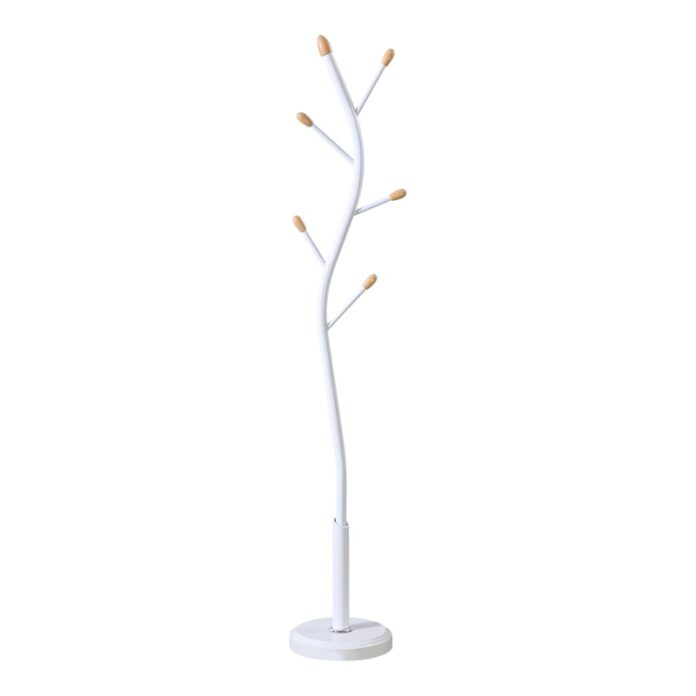 Cuier Portu, alb/natur, 30x30x170 cm Cuier Portu, alb/natur, 30x30x170 cm